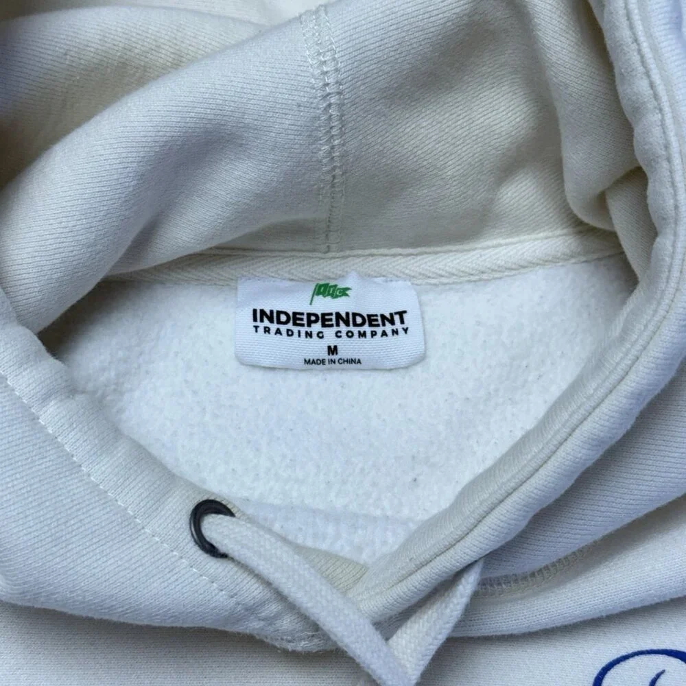 Barstool Golf Hoodie Sweatshirt Mens Medium Cream Independent Trading Co Brand - Picture 9 of 11